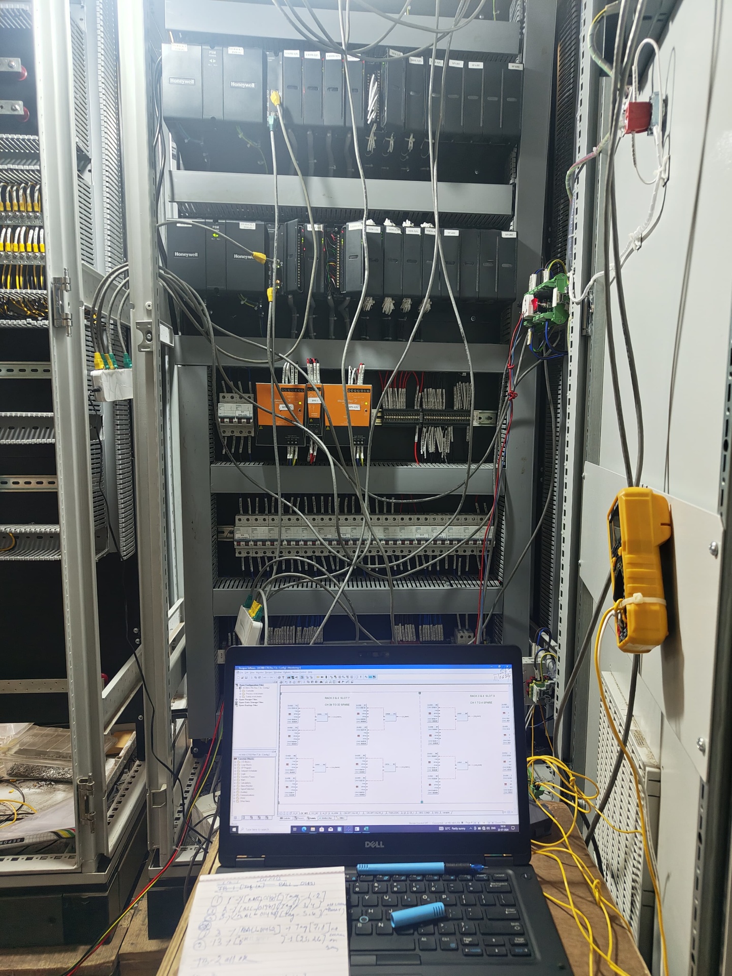Honeywell C300 controller rack — FAT loop testing