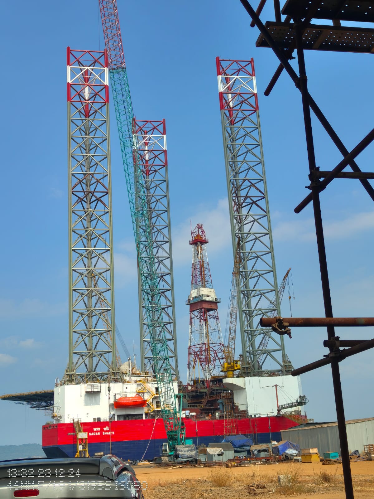 Sagar Shakti jack-up rig — site mobilization